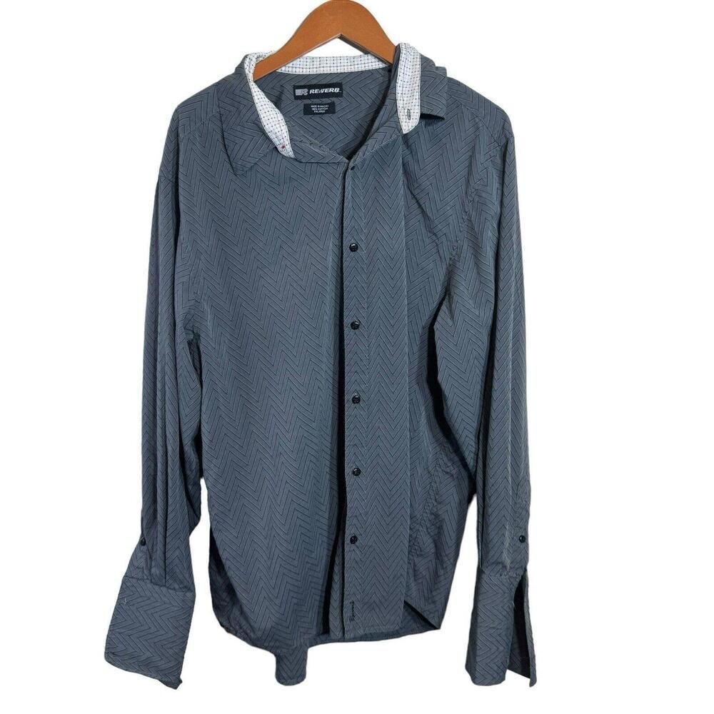 Reverb Gray Button Up Shirt XXL, SKU: 190-2268